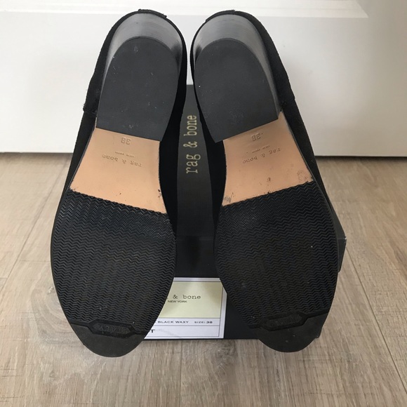 Rag & Bone Devon black waxy boot size 7* - Picture 6 of 7